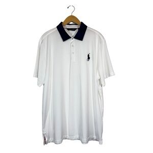 Polo Golf Ralph Lauren X Justin Thomas Contrast Tour Polo White XXL Big Pony ￼